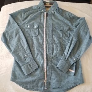 Light blue dressed shirt. Size small